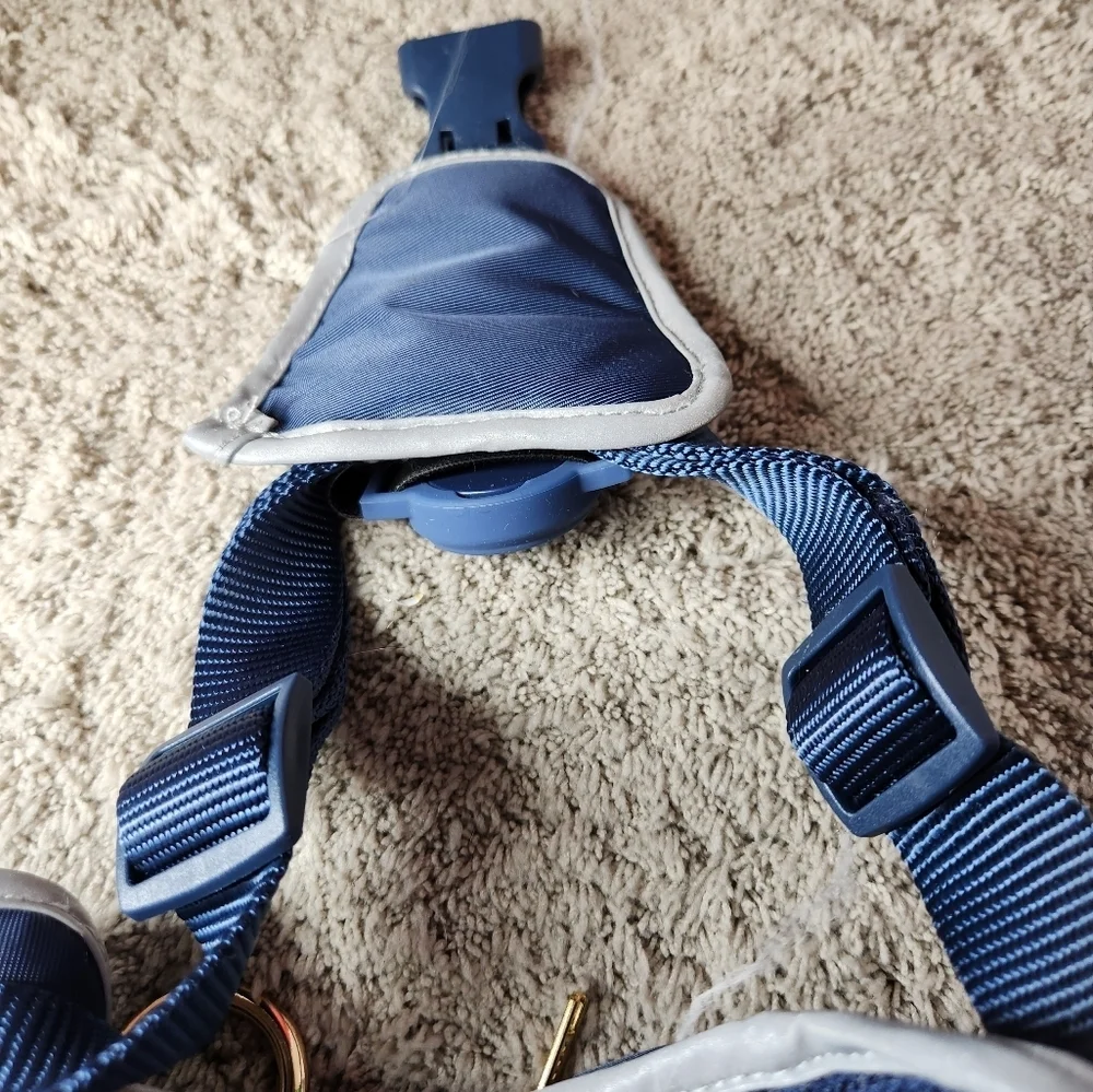 Dog Backpack Harness - Dark Blue - The Cuddle Collab